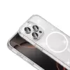 ​apple İphone 15 Pro Kılıf Magsafe Şarj Özellikli Parlayan Simli Saydam Renkli Lopard Maris Kapak