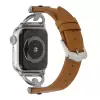 Apple Watch Seri 10 46mm KRD-53 Deri Kordon - Göz Alıcı Şıklık ve Dayanıklılık