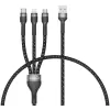 ​Lopard Shira Serisi 3in1 USB Kablo 30cm