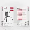 ​Lopard Shira Serisi 3in1 USB Kablo 30cm
