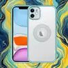 iPhone 11 Kılıf Kamera Korumalı Logo Gösteren Yumuşak Butonlu Esta Kapak