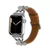 Apple Watch Seri 10 46mm KRD-53 Deri Kordon - Göz Alıcı Şıklık ve Dayanıklılık