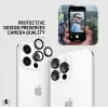 iPhone 16 Pro Lens Koruma Parlak Yüksek Çözünürlüklü Kamera Koruyucu CL-18