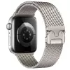 Apple Watch 7 41mm Metal İnce Spor Premium Hasır Kordon Krd-121