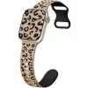 Apple Watch 10. Seri 42mm Leopar Desenli İç Kabartmalı Yumuşak Silikon Kordon Premium Kalite