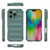 Apple İphone 16 Pro Max Kılıf Esnek Tpu Oyuklu Arka Yüzey Tasarımlı Lopard Etnik Silikon Kapak