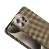 Apple İphone 15 Pro Kılıf Magsafe Şarj Karbon Fiber Görünümlü Hafif Sağlam Lopard Gros Kapak Telefon Kılıfı