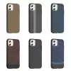 Apple İphone 11 Kılıf Magsafe Şarj Karbon Fiber Görünümlü Hafif Sağlam Lopard Gros Kapak Telefon Kılıfı