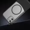 Apple İphone 11 Kılıf Magsafe Şarj Duble 1.7mm Kapak Kart Bölmeli Lacivert Siyah Gri Renkleriyle
