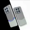 Xiaomi 14t Pro Kılıf Magsafe Şarj Duble 1.7mm Kapak Kart Bölmeli Lacivert Siyah Gri Renkleriyle