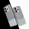 Xiaomi Redmi Note 14 5g Kılıf Magsafe Şarj Kartlıklı Mıknatıslı Duble 1.7mm Kapak Kart Bölmeli Lacivert Siyah Gri Renkleriyle
