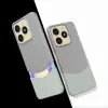 Realme Note 60 Kılıf Magsafe Şarj Duble 1.7mm Kapak Kart Bölmeli Lacivert Siyah Gri Renkleriyle