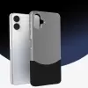 Samsung Galaxy A06 Kılıf Magsafe Şarj Duble 1.7mm Kapak Kart Bölmeli Lacivert Siyah Gri Renkleriyle