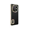 Xiaomi Redmi Note 14 Pro 4g Kılıf + 9h Ekran Koruyucu Set Kamera Lens Korumalı Şeffaf Parlak Kenar Logo Açık Omega Kapak Mavi Siyah Gold Renk