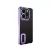 Xiaomi Redmi Note 14 5g Kılıf + 9h Ekran Koruyucu Set Kamera Lens Korumalı Şeffaf Parlak Kenar Logo Açık Omega Kapak Mavi Siyah Gold Renk