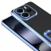 Xiaomi Redmi Note 14 5g Kılıf + 9h Ekran Koruyucu Set Kamera Lens Korumalı Şeffaf Parlak Kenar Logo Açık Omega Kapak Mavi Siyah Gold Renk