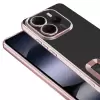 Xiaomi Redmi Note 14 5g Kılıf + 9h Ekran Koruyucu Set Kamera Lens Korumalı Şeffaf Parlak Kenar Logo Açık Omega Kapak Mavi Siyah Gold Renk