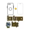 Samsung Galaxy A36 Kılıf + 9h Ekran Koruyucu Set Kamera Lens Korumalı Şeffaf Parlak Kenar Logo Açık Omega Kapak Mavi Siyah Gold Renk