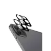 Apple iPad Pro11/13 2024, Pro 12.9/11 Inch (2022/2021/2020) Siyah Çerçeveli Lens Koruma Parlak Renkli Kamera Koruyucu 0.5mm  İnce Cam 3d kamera cam
