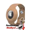 Apple Airtag Uyumlu Kordon (Anahtarlık Hediyeli) & Bileklik - Çok Amaçlı Yumuşak Silikon Kılıf