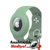 Apple Airtag Uyumlu Kordon (Anahtarlık Hediyeli) & Bileklik - Çok Amaçlı Yumuşak Silikon Kılıf