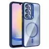Samsung Galaxy A56 Kılıf Standlı Ve Kamera Lens Hediyeli Kablosuz Şarj Özellikli Lopard Etro Kapak