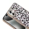 Apple İphone 16 Kılıf Taşlı Simli Kenarları Silikon Parıltılı Azra Kapak Telefon Kılıfı Kamera Korumalı Yıldız&Kelebek Desenleriyle