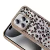 Apple İphone 15 Pro Kılıf Taşlı Simli Kenarları Silikon Parıltılı Azra Kapak Telefon Kılıfı Kamera Korumalı Yıldız&Kelebek Desenleriyle