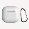 Apple Airpods 4 Kılıfı Uyumlu Silikon Kılıf Şarj Bölümü Tıpalı Soft Yumuşak Kablosuz Şarj Destekli Kapak