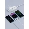 60W Link Type-C Süper Fast PD Şarj Kablosu 3in1 iPhone Samsung Xiaomi Huawei Hızlı Şarj Data USB Kablo Kopmayan Sağlam Halat Örgülü 1.2m