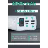 40000 Mah Powerbank 4 Çıkışlı Taşınabilir LCD Göstergeli 22.5W Pd Hızlı Çoklu Şarj Cihazı  - iPhone, Samsung, Xiaomi Tam Uyum
