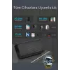 40000 Mah Powerbank 4 Çıkışlı Taşınabilir LCD Göstergeli 22.5W Pd Hızlı Çoklu Şarj Cihazı  - iPhone, Samsung, Xiaomi Tam Uyum