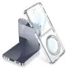 Samsung Z Flip 7 Kılıf Magsafe Kıpta KPT-02 Kapak - Şeffaf, Standlı, Şık Koruma