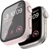 8 Adet Apple Watch Serisi 10 42mm Sert Kılıf & Ekran Koruyucu Kırmızı Siyah Pembe Gold Şeffaf Beyaz Lacivert Yeşil Kombin Dostu Set