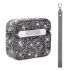 Apple Airpods 3. Nesil Lopard Airbag 45 Bilek Askı Aparatlı Simli Şeffaf Kılıf