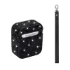 Apple Airpods Lopard Airbag 45 Bilek Askı Aparatlı Simli Şeffaf Kılıf