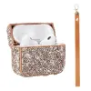 Apple Airpods Pro 2 Lopard Airbag 45 Bilek Askı Aparatlı Simli Şeffaf Kılıf