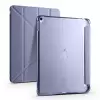 Apple iPad 10.2 (8.Nesil) Kılıf Lopard Tri Folding Kalem Bölmeli Standlı Kılıf