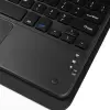 Apple İpad 11.nesil 2025 Lopard Border Keyboard Bluetooh Bağlantılı Standlı Klavyeli Tablet Kılıfı
