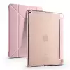 Apple iPad 9.7 2017 (5.Nesil) Kılıf Lopard Tri Folding Kalem Bölmeli Standlı Kılıf