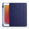 Apple iPad 9.7 2017 (5.Nesil) Kılıf Lopard Tri Folding Kalem Bölmeli Standlı Kılıf