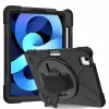Apple iPad Air 10.9 2020 (4.Nesil) Uyumlu Tablet Silikon Tank Military Ultra Koruma Standlı Defender