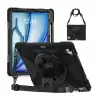 İpad Air 13 2024 Uyumlu Tablet Silikon Tank Military Ultra Koruma Standlı Defender