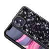 Apple İphone 11 Kılıf Taşlı Ve Simli Tasarım Lopard Azra Kapak