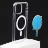 Apple iPhone 11 Pro Max Kılıf Lopard Kılıf Magsafe Şarj Destekli Orjinal Kalite Şeffaf Tacsafe Kapak