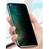 Apple iPhone 12 Mini Hayalet 9d Temperli Cam Ekran Koruma Tam Kaplayan Privacy Ahize Korumalı Anti Dust