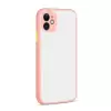 Apple iPhone 12 Mini Kılıf Renkli Tuşlu Mat Parmak Izi Yapmaz Kamera Korumalı Sert Silikon Kapak Hux