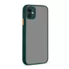 Apple iPhone 12 Mini Kılıf Renkli Tuşlu Mat Parmak Izi Yapmaz Kamera Korumalı Sert Silikon Kapak Hux