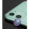 Apple iPhone 12 Mini Lopard CL-02 Lens Koruma Parlak Renkli Kamera Koruyucu