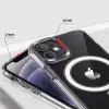 Apple iPhone 12 Pro Max Kılıf Lopard Kılıf Magsafe Şarj Destekli Orjinal Kalite Şeffaf Tacsafe Kapak